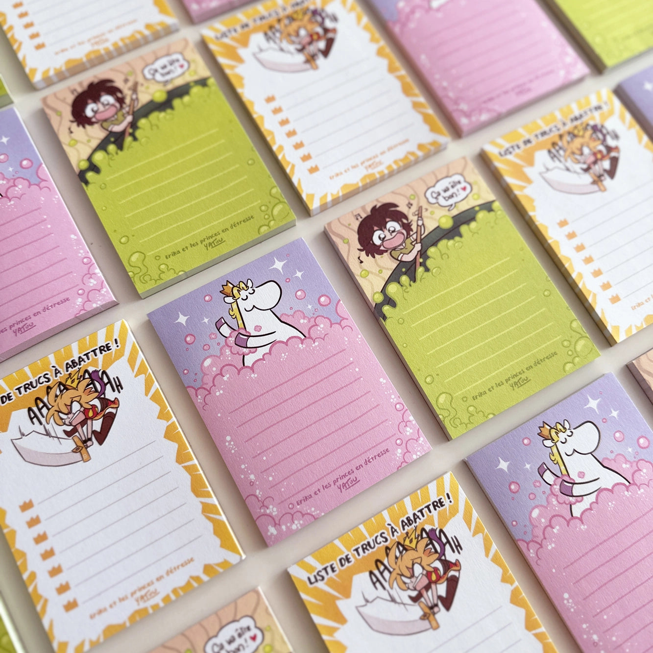 lot de 3 bloc-notes : la troupe